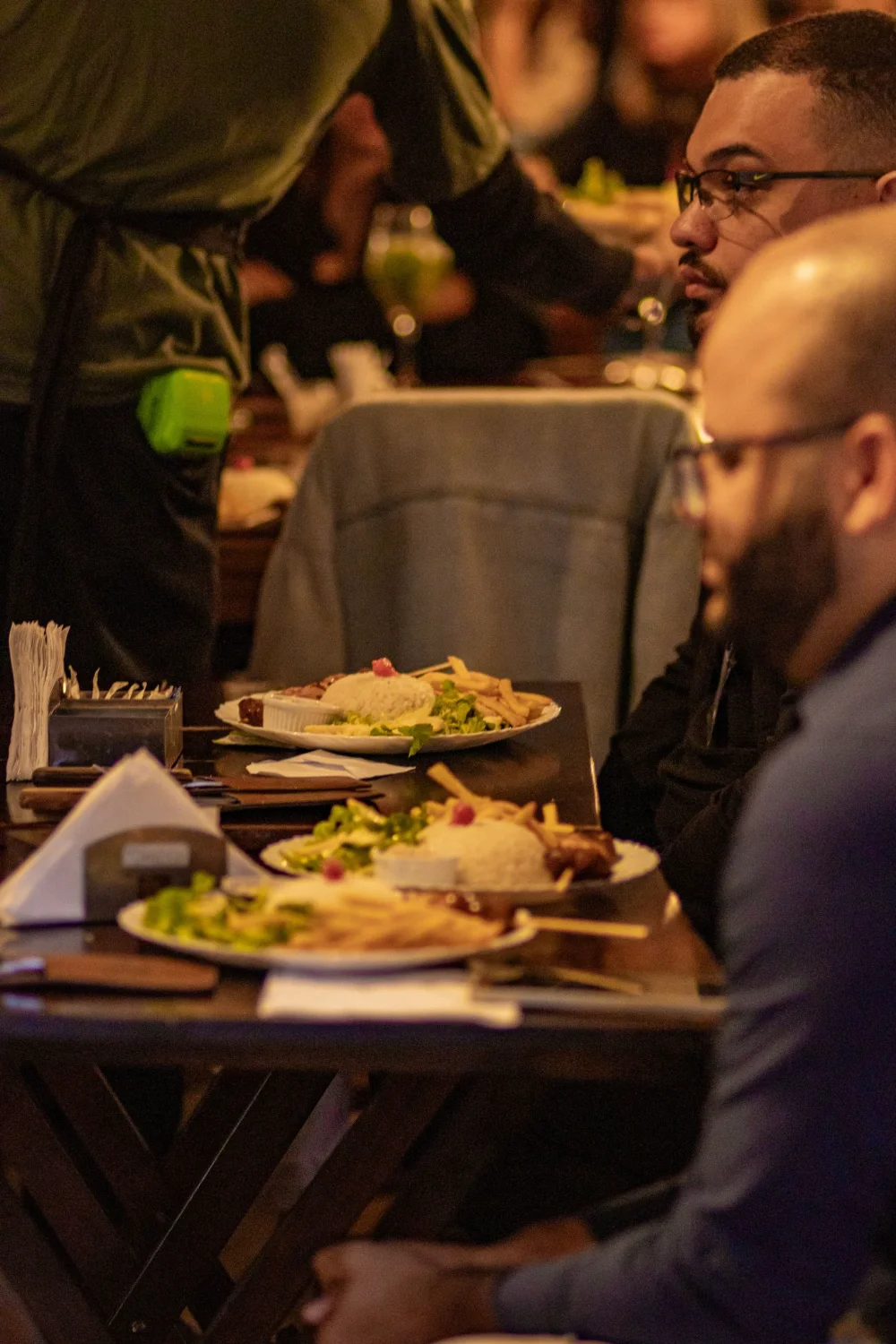 Jantar servido durante a edição anterior